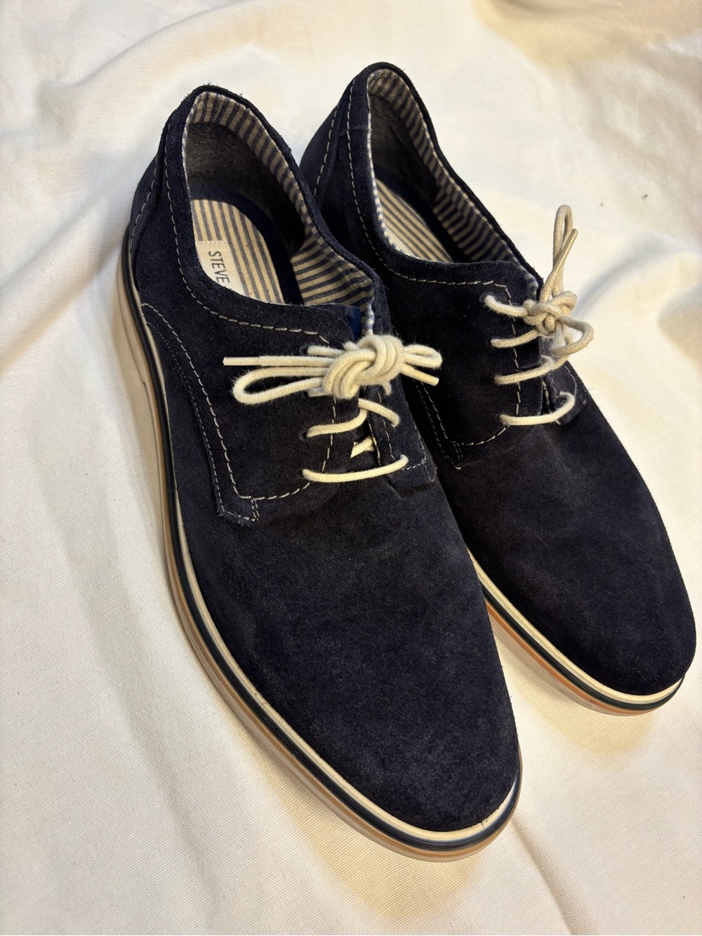 Steve Madden Frick Navy Suede Derby Oxford Shoes Men’s 11 work core